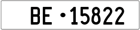 Truck License Plate